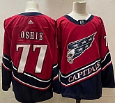 Capitals 77 T.J. Oshie Red 2020-21 Reverse Retro Adidas Jersey,baseball caps,new era cap wholesale,wholesale hats